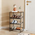 Garden 4 you Shoe Rack for Closet Narrow 4 Tiers, Small Shoe