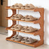 Eloplzxe 4 Closet,Small Closet 18.897.4819.3inch Shoe Rack,Small Tier Shoe Organizer Storage Shelf,Bamboo Narrow Shoe