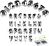 Alphabet & Number Cookie Cutters Set, 35 Pieces Mold Tools for Fondant, Biscuit, Cake, Fruit, Vegetables, or Dough