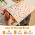 3 Pack Set, Tirphy Reusable Bread Bags and Bowl Cover Beeswax Bread Bags for Sourdough, Homemade Bread Storage to Keep