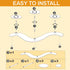 Iron Candle Holder Fireplace, Metal Candelabra Centerpiece Decor for 3 Pillar Candles