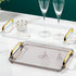 Generic Countertop 16x8.7x1.4 Inch Acrylic Serving Tray with Handles Ottoman Coffee Table Tray, Decorative Trays