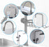 SinLoon Kitchen Faucet Sponge Holder - Space Aluminum Sink Caddy Organizer for Kitchen & Bathroom Accessories
