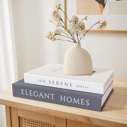 Set 2, Decorative Books of Faux Books Storage Box, Modern Home Decor for Coffee Table, Bookshelf, Mantel