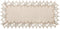 Phantomon Neutral Linen Table Runner 36 Inches Beige Embroidered Runner Lace Centerpiece