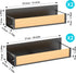 HuggieGems 4 Pack Magnetic Spice Rack Organizer - for Refrigerator & Oven Storage