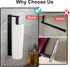 MONEER Paper Towel Holder Under Cabinet, Paper Towel Holder, Aluminum Alloy Kitchen Towel Holders, Self Adhesive