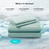 Comfort Spaces Coolmax Moisture Wicking Sheet Set - Soft, Fade Resistant, Deep Pocket, Aqua, Full, 4 Piece