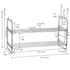 Two-Tier Chrome Shoe Rack - Stackable Storage Solution