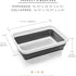 BINO Collapsible Wash Basin - White | Portable Dish Tub | Kitchen | Camping | Sink | Home Essentials | Baby Travel |
