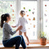 20 PCS Woodland Animals Thick Gel Clings - Window Decals Stickers for Kids, Toddlers, and Adults Home Nursery