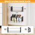 3 Pack 12 Hanging Shoe Rack for RV, Wall Shoe Rack with Sticky Adhesive Strips Slim Shoe Rack Shoe Holder Holds Pairs