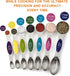 Magnetic Measuring Spoons Set, Stainless Steel Stackable Dual Sided for Cooking & Baking, Set of 8