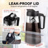 64 oz, 2 Sivaphe Large Ice Cold Coffee Maker Dishwasher Safty Traitan Carafe Pitcher Leak Proof, Iced Hot Coffee/Tea