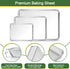 E-far Baking Sheet with Cooling Rack Set, 3 Pans + 3 Racks, Stainless Steel Cookie Sheets for Oven