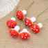 BESTOYARD 12PCS Mini Foam Mushroom Figurines for Garden Ornament, Bonsai Micro Landscape Decor, Red