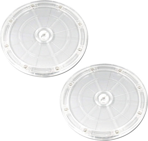 MY MIRONEY Heavy Duty Lazy Susan Turntable Organizer 7" Clear Acrylic Rotating