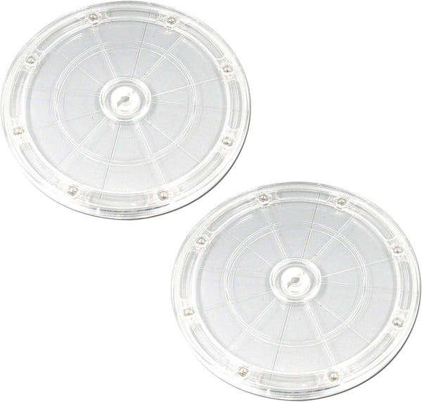 MY MIRONEY Heavy Duty Lazy Susan Turntable Organizer 7" Clear Acrylic Rotating