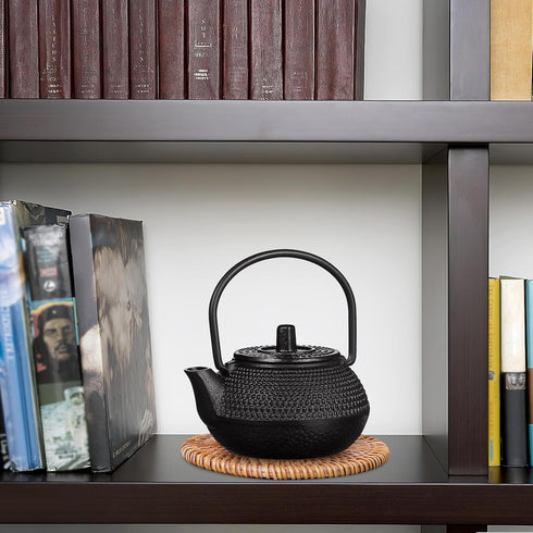 Ipetboom Mini Cast Iron Teapot Tea Set, Miniature Japanese Tea Kettle with Infuser, Kettle Ornaments, Small Teapot