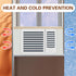 Pangda 4 Pcs Insulated Foam Panels Kit for Window Air Conditioner, 17 x 9 x 7/8 Inch, White with Top Seal Strip