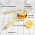 Agirlvct Lemon Squeezer, Heavy Duty Zinc Manual Lemon Juicer, Threaded Groove Fresh Small Oranges Limes Juicer Hand Press Manual Press for Home Restaurant Kitchen Accessories Utensils(Gold) by Agirlvct