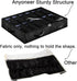 Under Bed Shoe Storage Organizer, Set of 2, Adjustable Dividers, Sturdy Zipper, Clear Window, Black