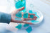 CYS EXCEL Sea Glass 16 Ounces Light Blue, Crushed Glass Vase Filler for Aquarium Nautical Décor