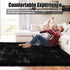 5x8,Black Shag Area Rug for Bedroom Fluffy Area Rugs for Living Room,Soft Fuzzy Rug Non-Shedding Indoor Plush Carpet