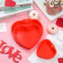 Heart Shaped Cake Pans, 3 Pcs Silicone Molds 4 6 8 Inch, Non-Stick Heart Cake Pans for Valentine's Day