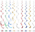 Western Party Decorations Pack, 30Ct Hanging Swirls Foil Swirls for Cowboy Theme Birthday Baby Shower Decor