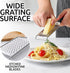 Zulay Kitchen Professional Cheese Grater, Stainless Steel, Durable Rust-Proof Metal Lemon Zester Grater, Black Handheld