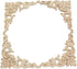 Wood Carved Applique, 4 Pack Decorative Wood Trim, 3.15x3.15inch Unpainted Appliques for Furniture Decor Decal