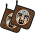 Caroline's Treasures 7286PTHD Go Team Corgi Pembroke Pot Holders, Kitchen Heat Resistant, 7 1/2 x 7 1/2