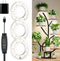 3 Head White Halo Angel Ring Ceiling LED Plant Growth Lights for