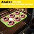 Anaeat 2 Pack Donut Pan Silicone Baking Mold, Non-Stick for 6 Full-Size Donuts, Easy Clean and Dishwasher Safe.
