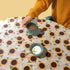 Covers For The Home Deluxe Elastic Edged Flannel Backed Vinyl Fitted Table Cover - Sunflower Pattern - Fits Tables up