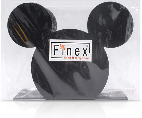 BLACK Mickey Head Premium Stainless Steel Napkin Holder Stand for Kitchen Table and Party