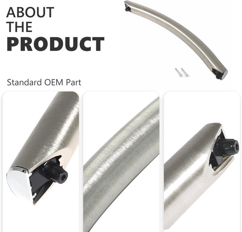 DE94-02933A Microwave Door Handle, Compatible with Samsung Microwaves, Replaces AP5622966, Kitchen Appliance Parts