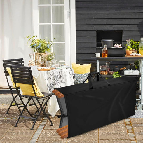 20x12x39inch POMER Folding Chair Storage Bag for Plastic, Resin, and Wood Folding Chairs Waterproof Chair Cover