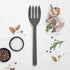 GreenPan Silicone Ultimate Fork, Mixing Stirring Serving, Cooking Kitchen Utensil, Flexible Rubber Nonstick Cookware, Rigid Steel Core, Heat-Resistant, Anti-Slip Handle, BPA-Free Dishwasher Safe, Gray by GreenPan