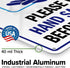 10"x14" 0.40 Please Use Hand Sanitizer Before Entering Sign, Aluminum, Fade Resistance, Indoor/Outdoor Use, USA MADE By