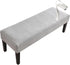 FUANGUI Waterproof Bench Cover, Stretch Jacquard Dining Bench Cover for bedrooms, Living