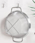 Stainless Steel Mesh Colander Strainer Basket - 2.5 Quart Fine Mesh Net with Heavy Duty Handles for Strain, Drain, Rinse