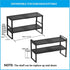 Expandable, Adjustable & Stackable Spice Rack, Metal Pantry Storage Shelves, Cabinet Kitchen Countertop Organizer