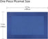 Vinyl Placemats Set of 4, Washable Heat-Resistant Table Mats for Dining Table, Easy Clean Plastic (Blue)