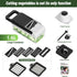 StoreHappily 12-in-1 7 Vegetable Chopper, Blades Veggie Chopper with Container and Lid, Dicer, Slicer, Multifunctional