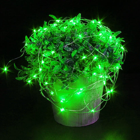 CYLAPEX 6 Pack Green Fairy Lights String, Battery Operated LED Starry String Lights for Christmas Decoration