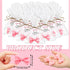 40 Sets Demissle Pink Bow Baby Shower Soap Favors Girl for Guests Coquette Cute Valentines Day Soap Favors Baby Shower