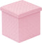 B FSOBEIIALEO Storage Ottoman, Faux Leather Footrest Seat, Ottoman with Storage Cube,