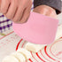 LUTER 2 Pieces 12 x 9.5 cm Pastry Horn, Plastic Dough Scraper for Kitchen, Pastry, Pancakes (Pink, White)